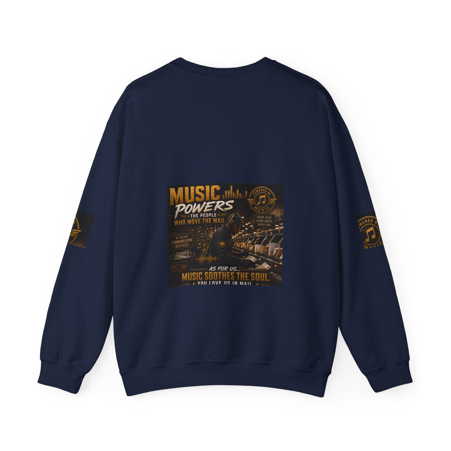 Postal Music — Music Powers the People — Core Crewneck Sweatshirt