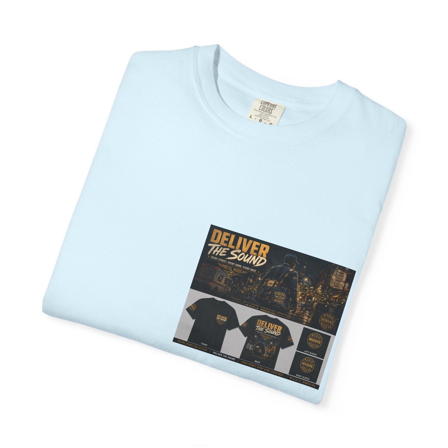 Postal Music — Deliver the Sound — Garment-Dyed T-Shirt