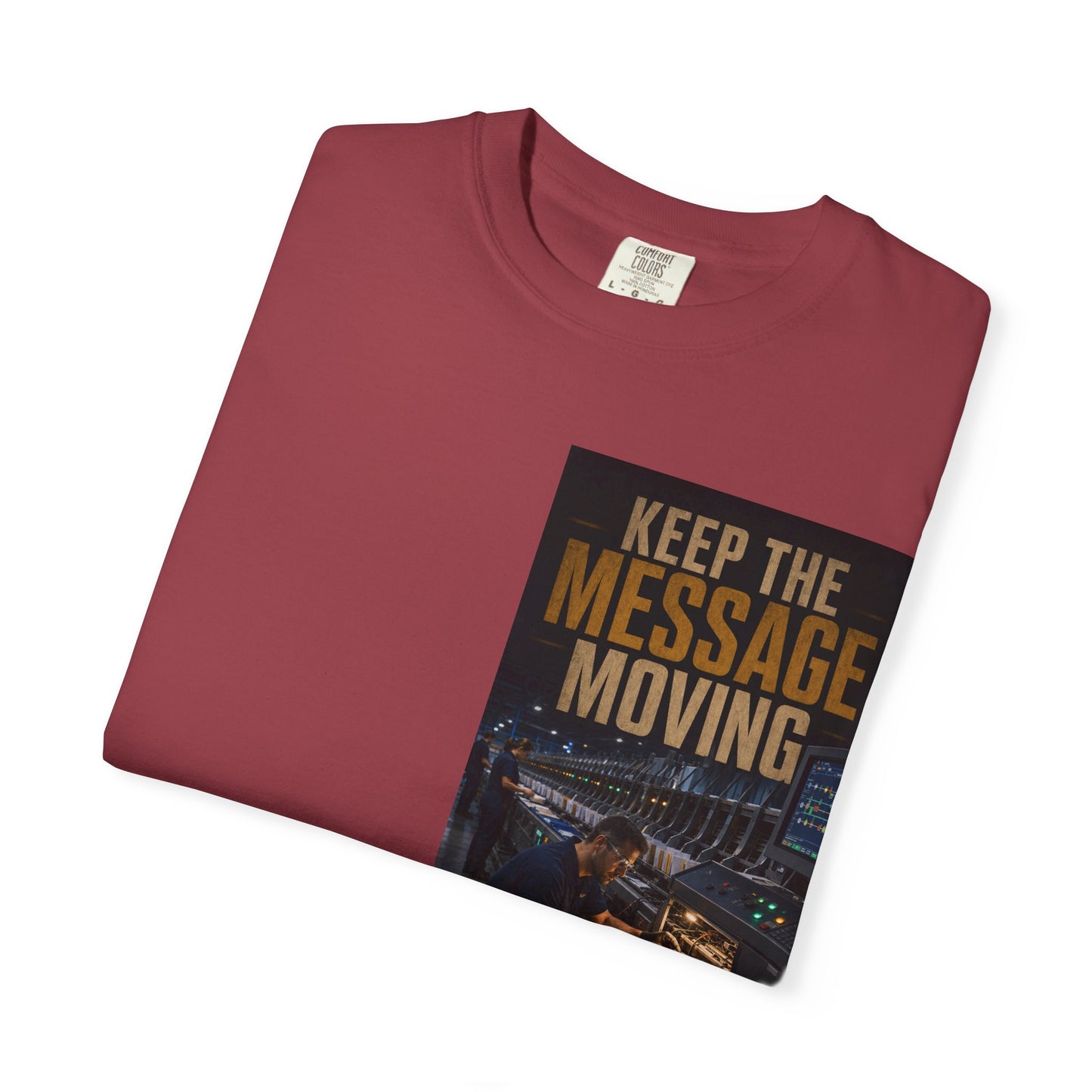 Postal Music — Keep the Message Moving — Garment-Dyed T-Shirt