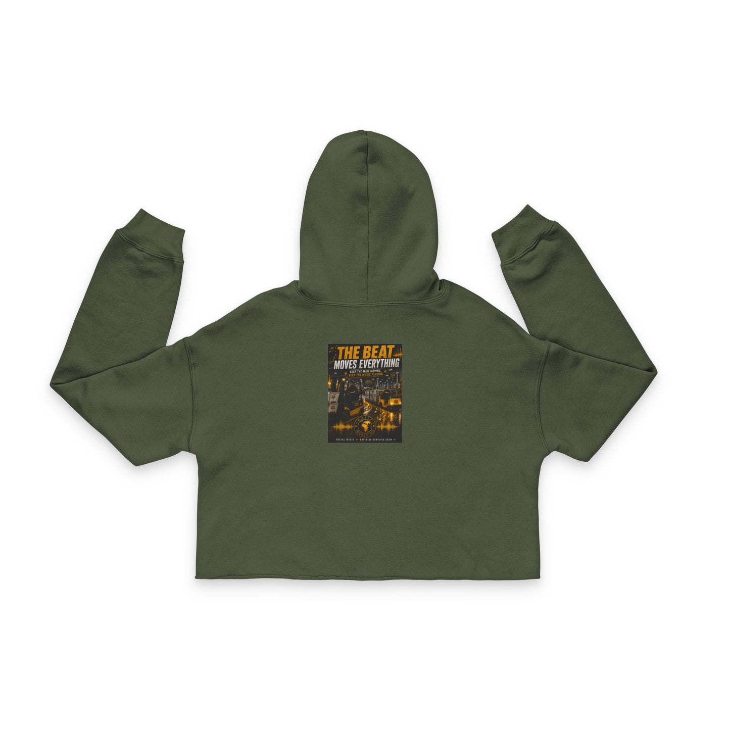 The Beat Moves Everything — Women's Cropped Hoodie | Postal Music