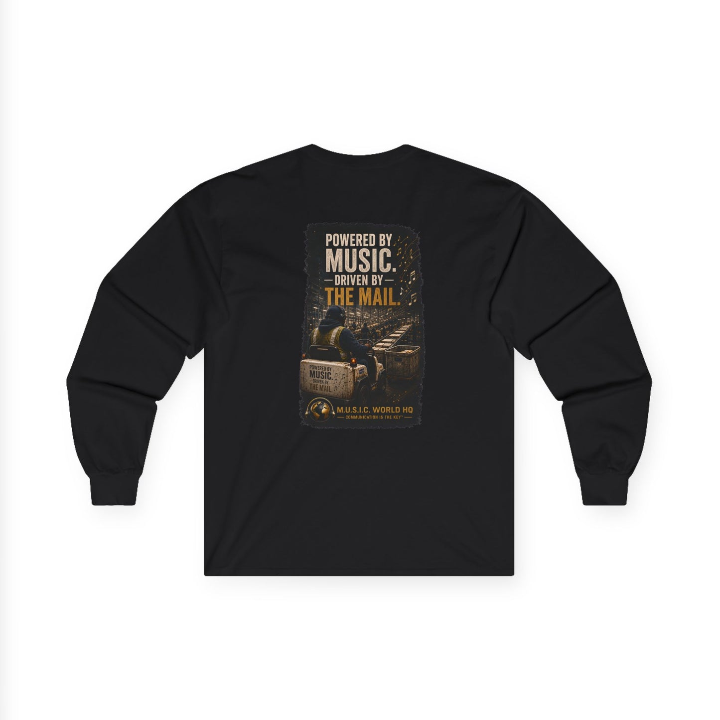 Postal Music - Powered by Music Long Sleeve Tee
