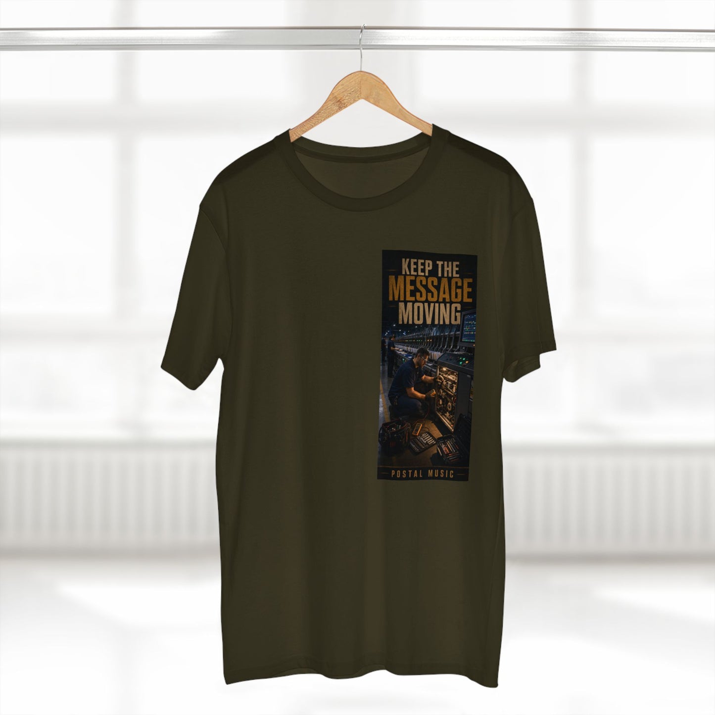 Postal Music — Keep the Message Moving — Streetwear T-Shirt