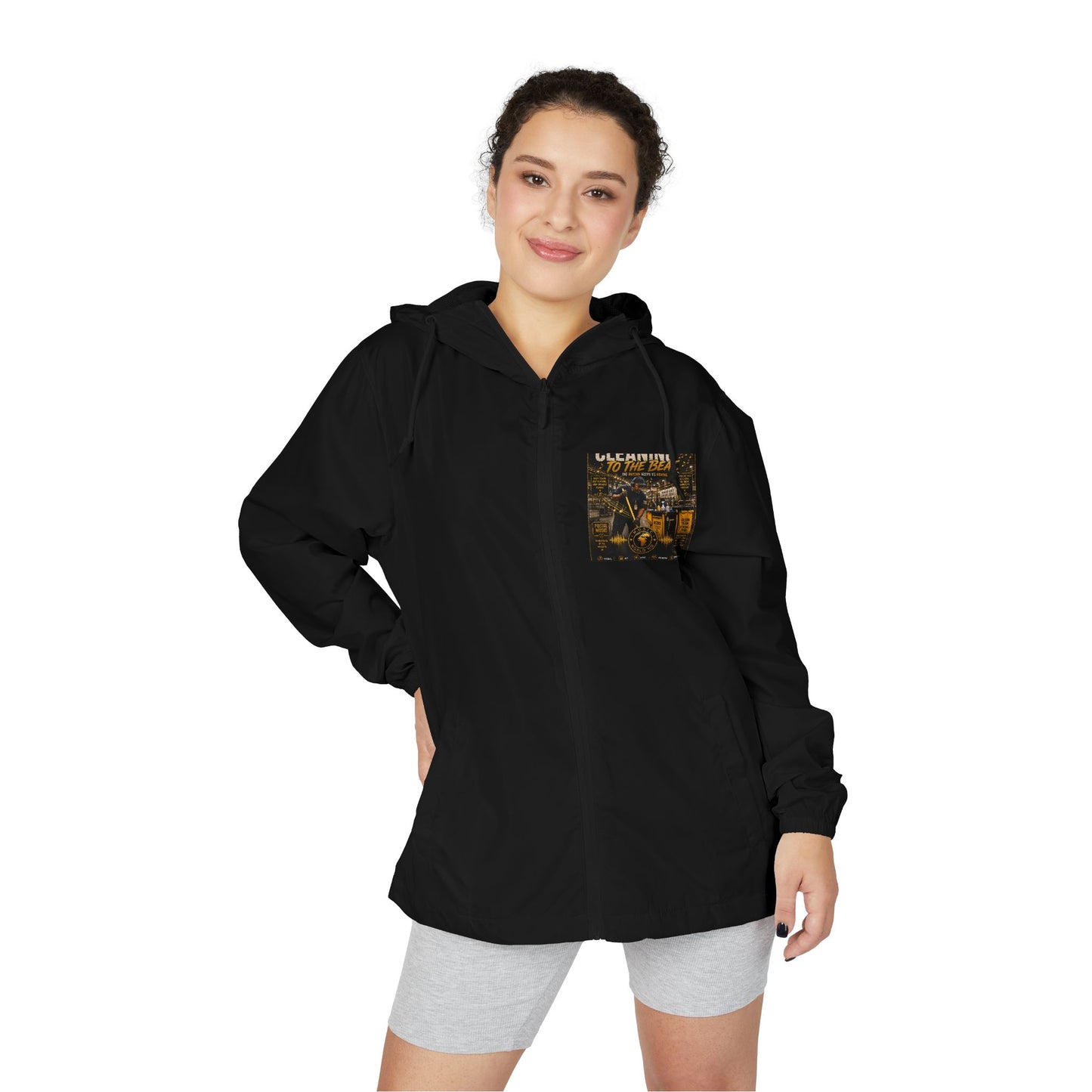 Cleaning to the Beat — Athletic Track Jacket