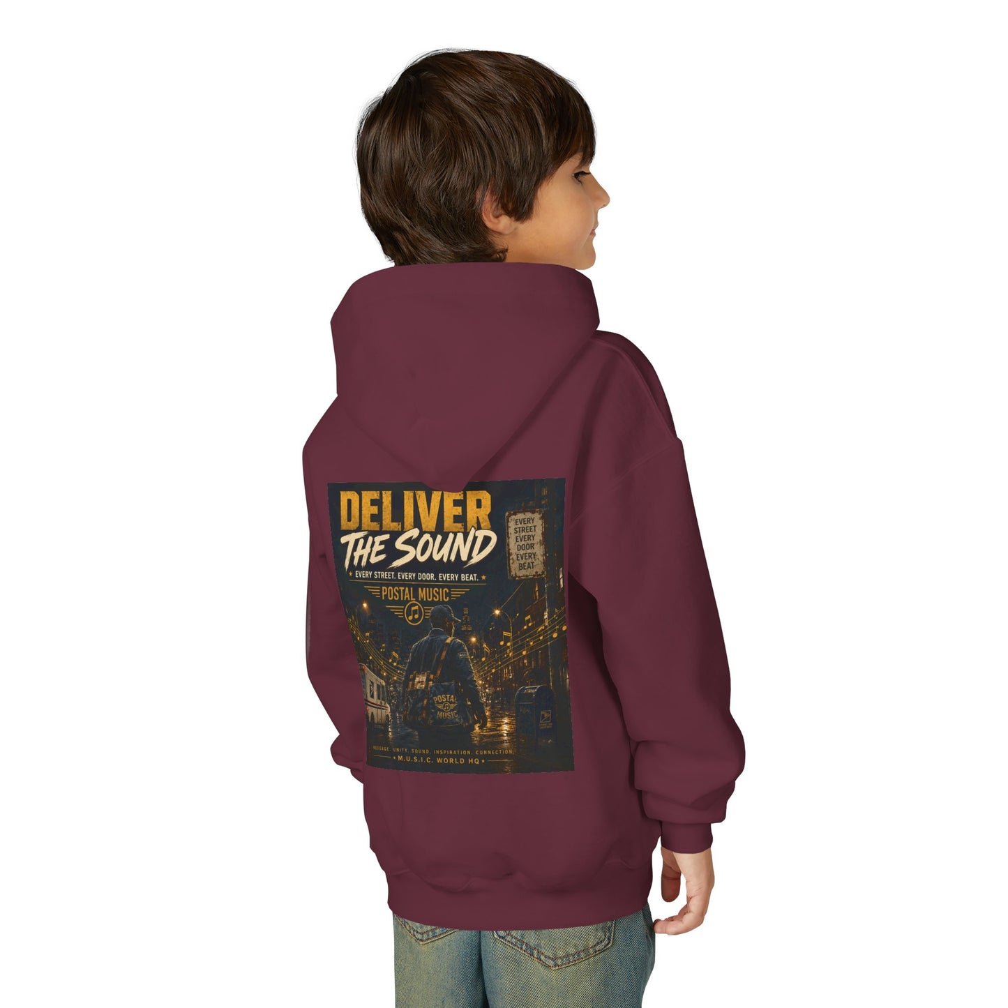 Postal Music — Deliver the Sound — Youth Hoodie