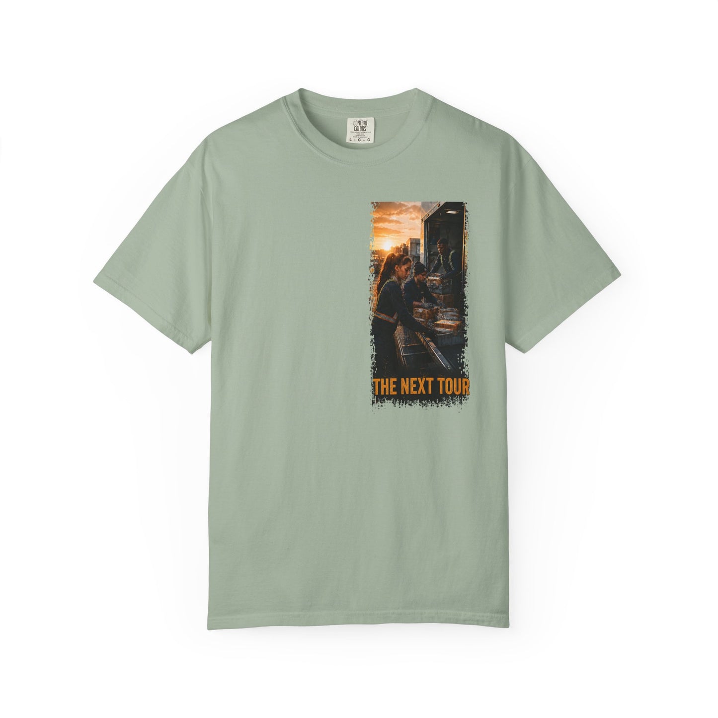Postal Music — The Next Tour Garment-Dyed T-Shirt — Color Group 1 of 4