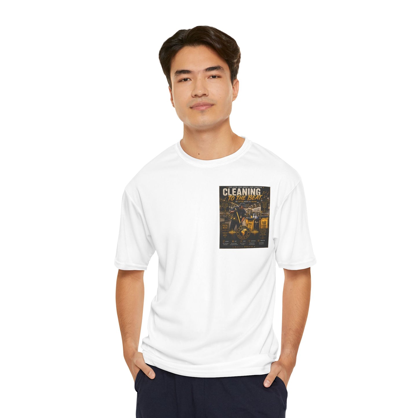 Cleaning to the Beat — Performance T-Shirt