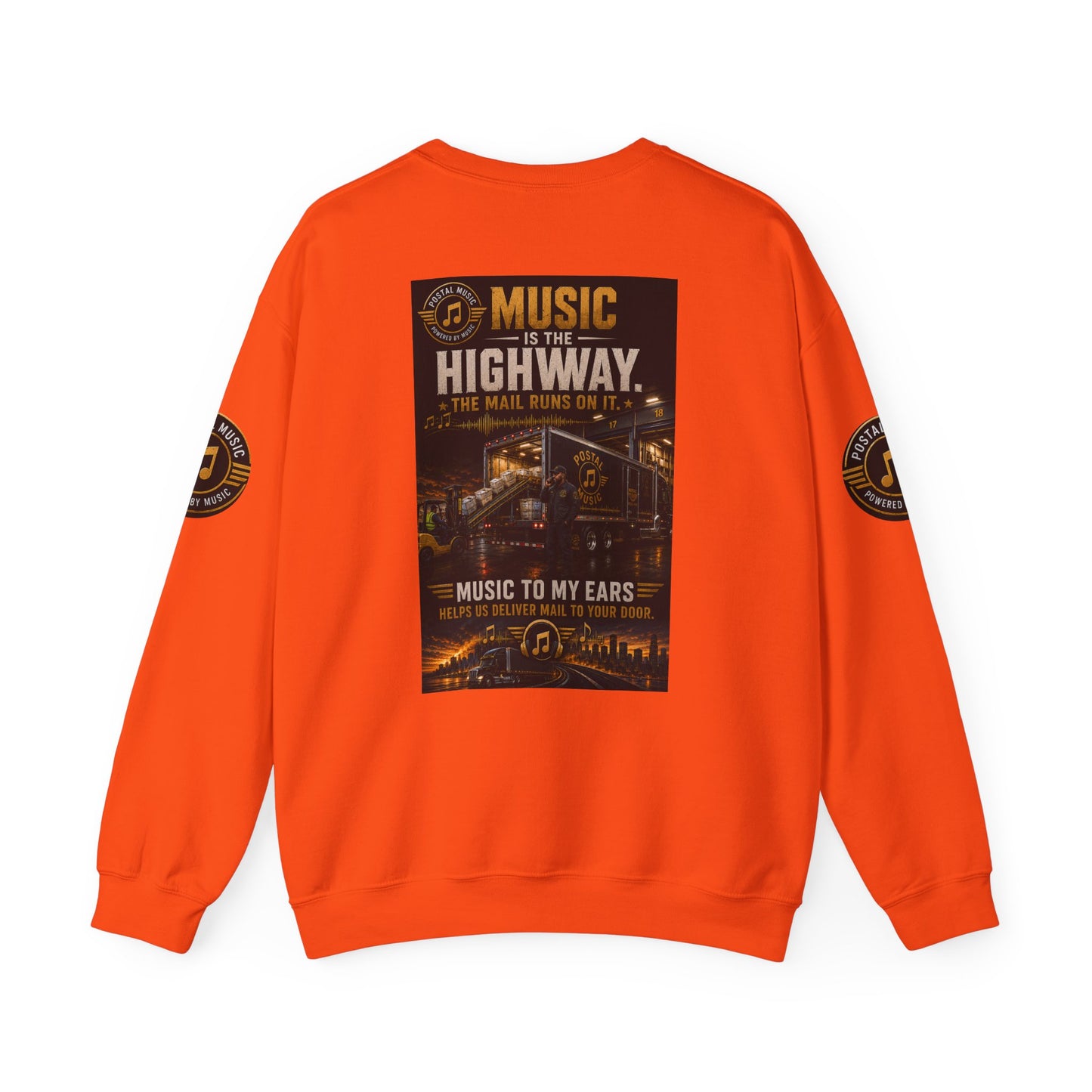 Postal Music — Music Is the Highway — Core Crewneck Sweatshirt