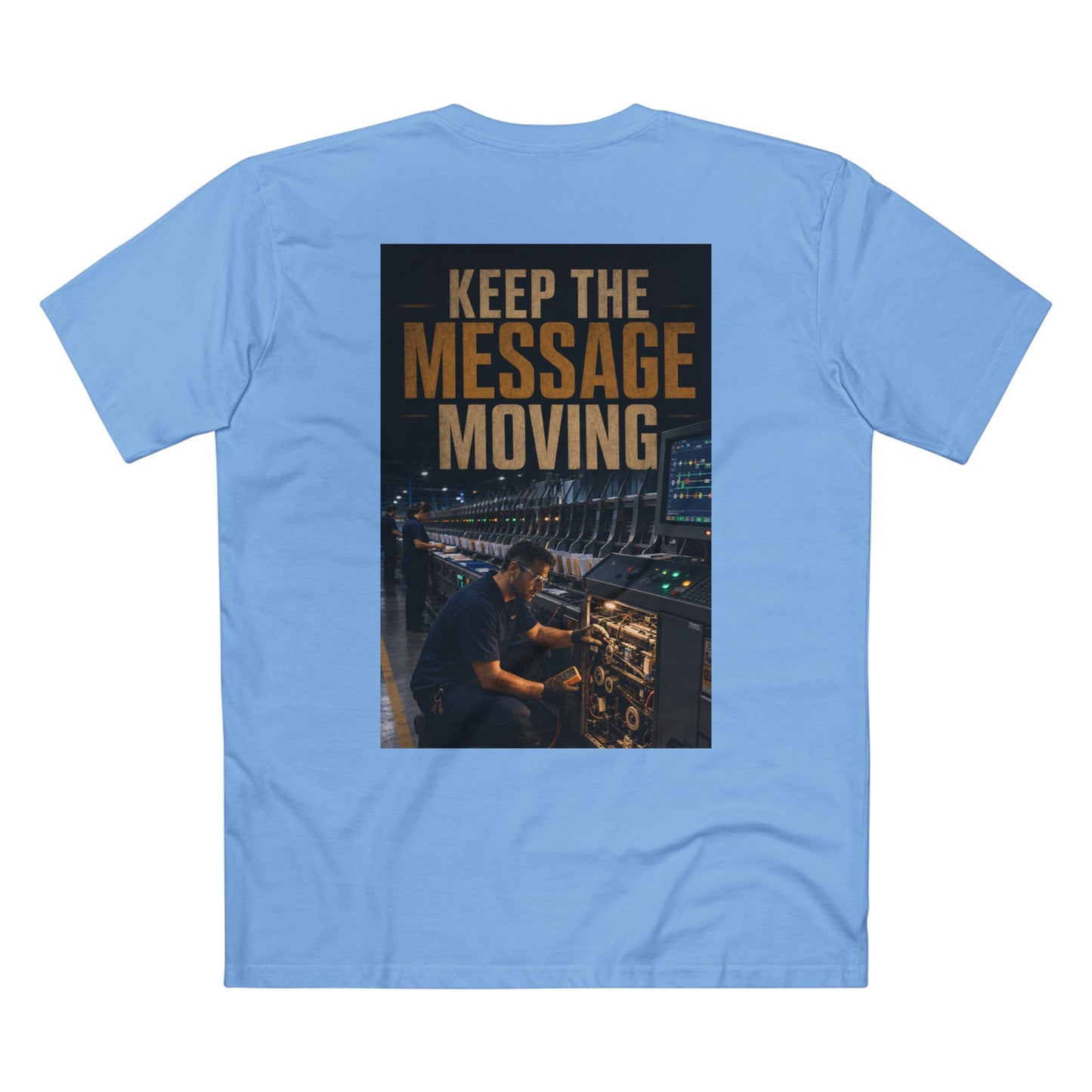 Postal Music — Keep the Message Moving — Streetwear T-Shirt
