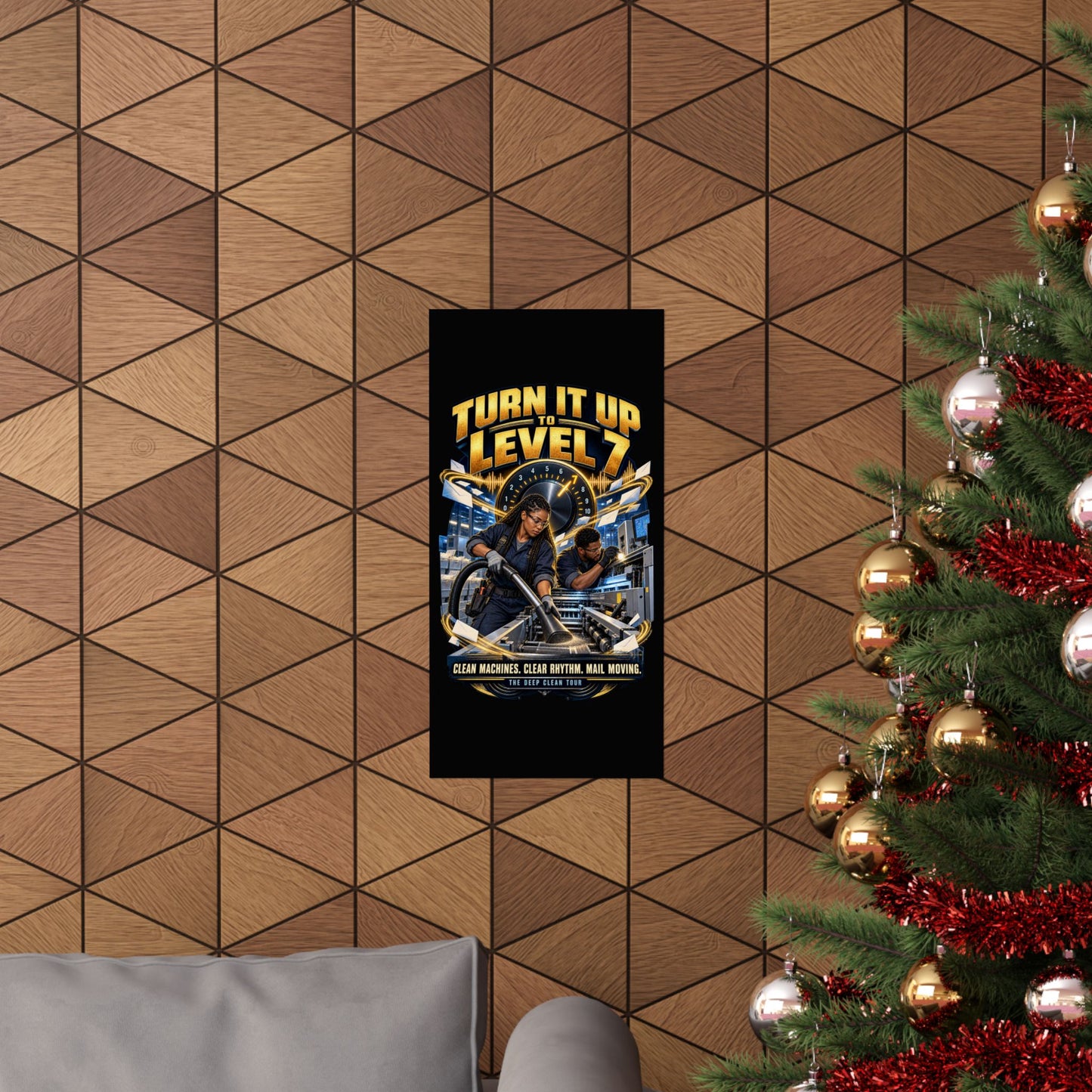 Postal Music - Turn It Up to Level 7 - Premium Matte Poster
