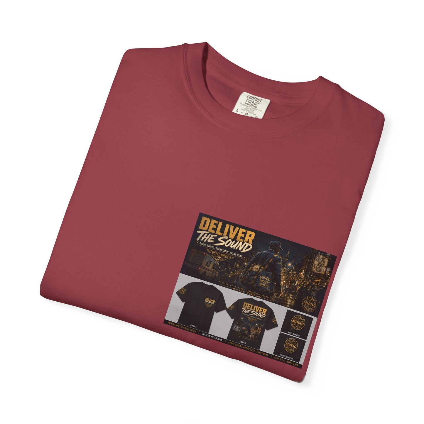 Postal Music — Deliver the Sound — Garment-Dyed T-Shirt