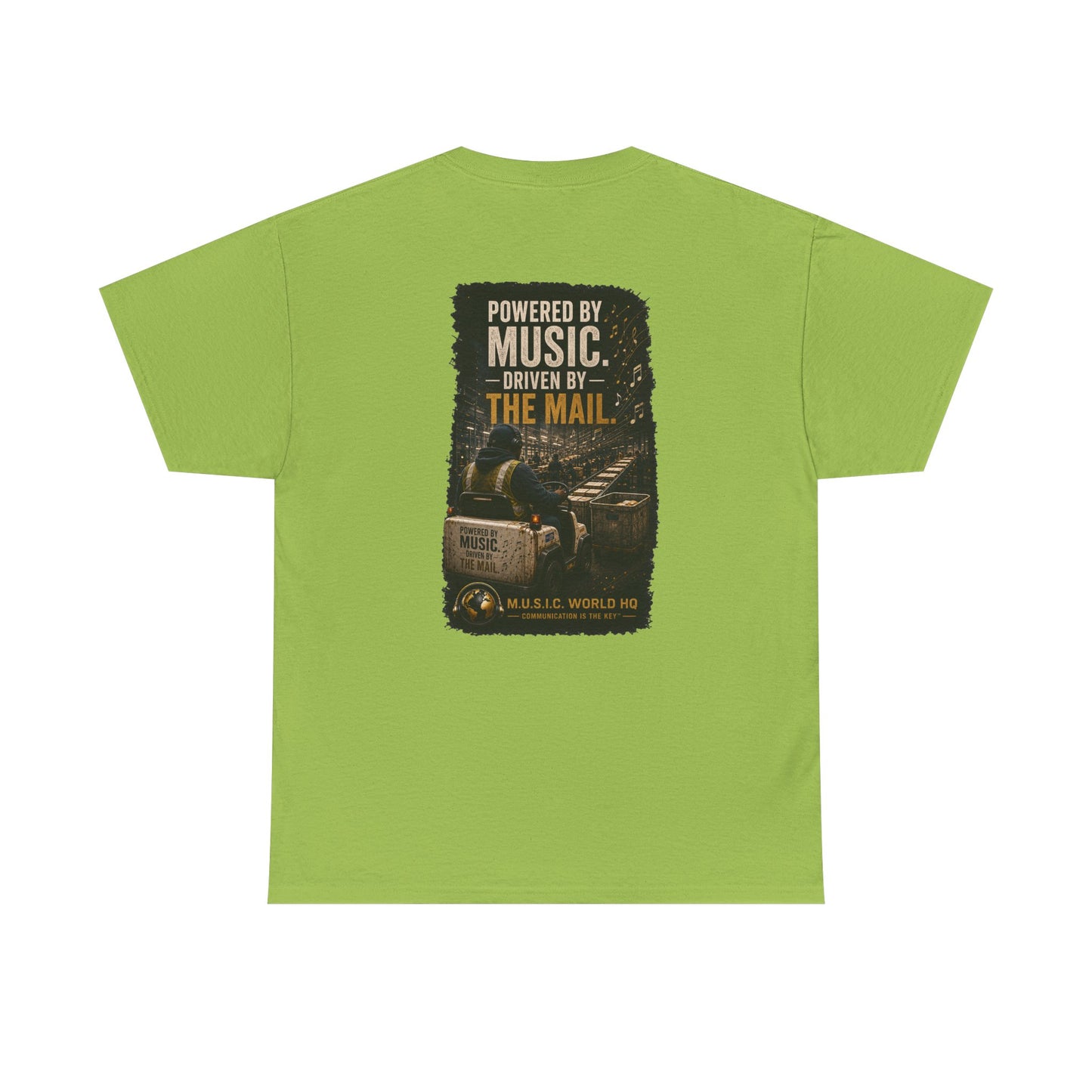 Postal Music - Powered by Music Premium T-Shirt - Colorways C