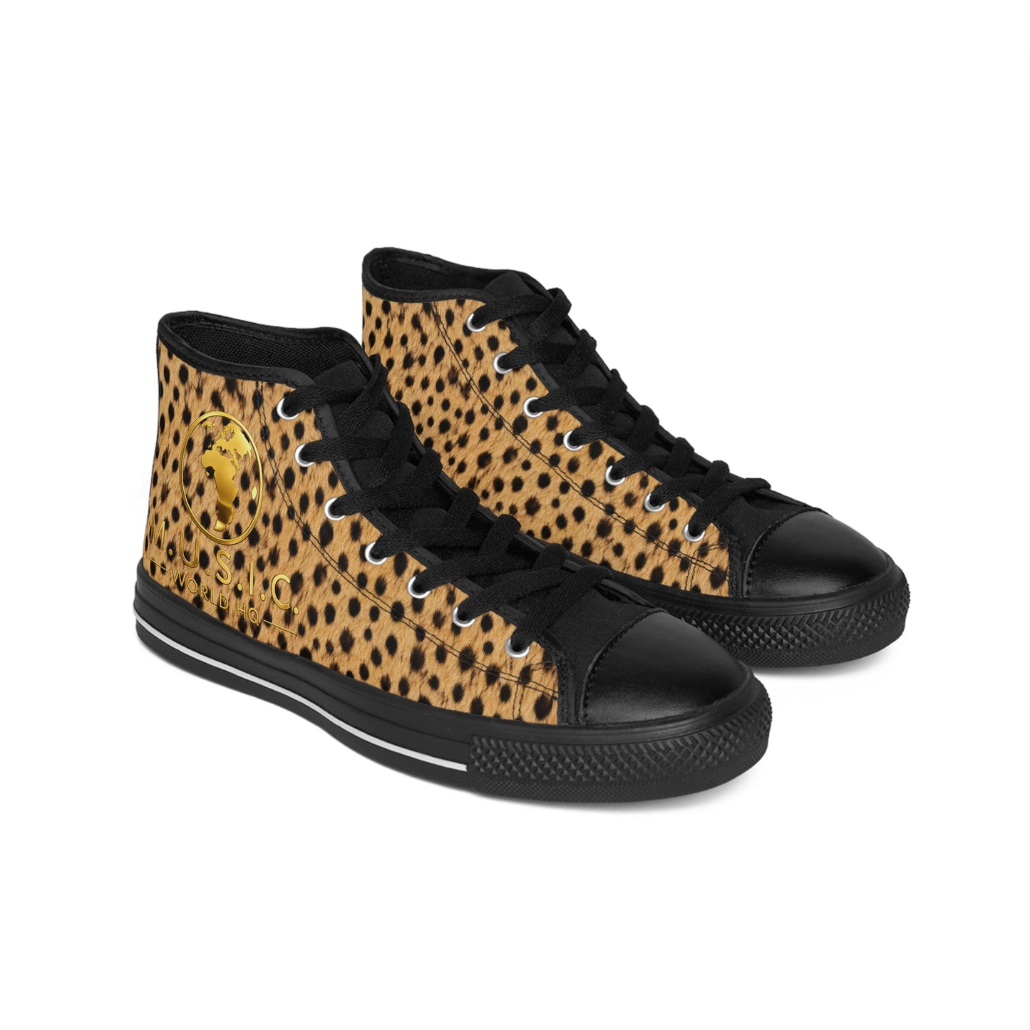 Wild by Design™ — Cheetah Print High-Top Sneakers | Big Cat Dynasty