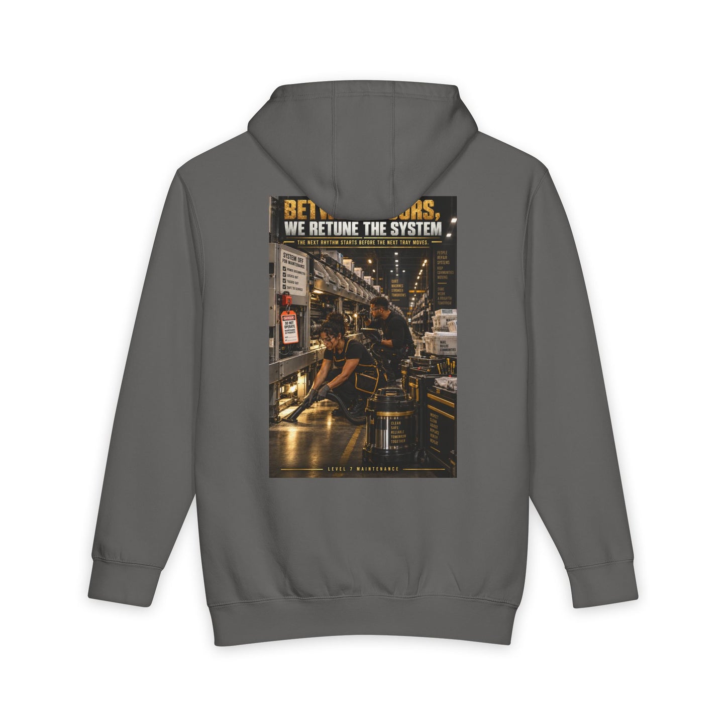 Postal Music - Between Tours, We Retune the System - Heavyweight Pullover Hoodie