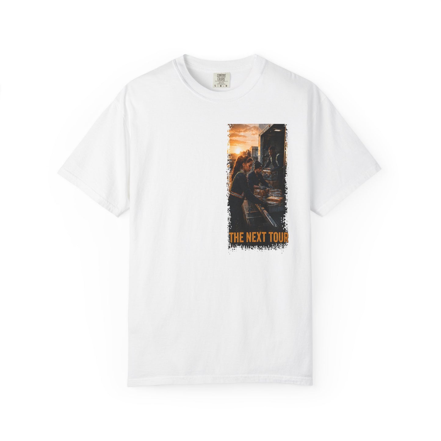 Postal Music — The Next Tour Garment-Dyed T-Shirt — Color Group 4 of 4
