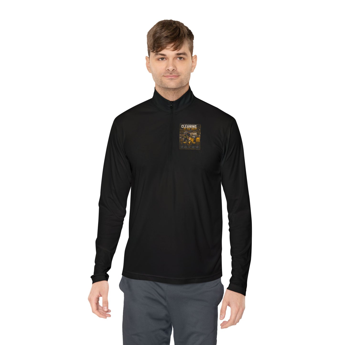 Cleaning to the Beat — Quarter-Zip Pullover