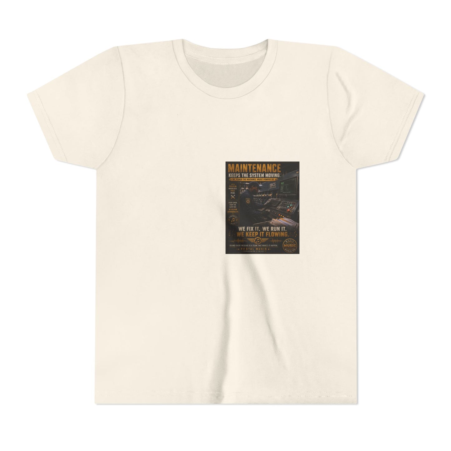 Postal Music — Maintenance Keeps the System Moving — Youth T-Shirt
