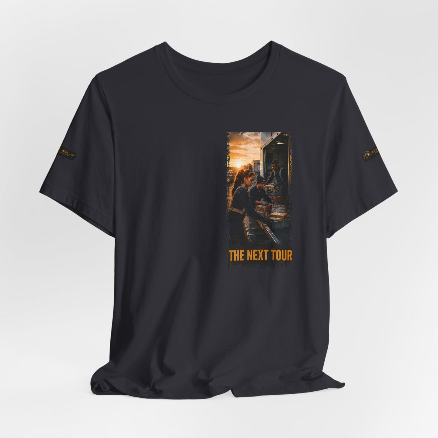 Postal Music — The Next Tour Premium Unisex T-Shirt — Color Group 2 of 11