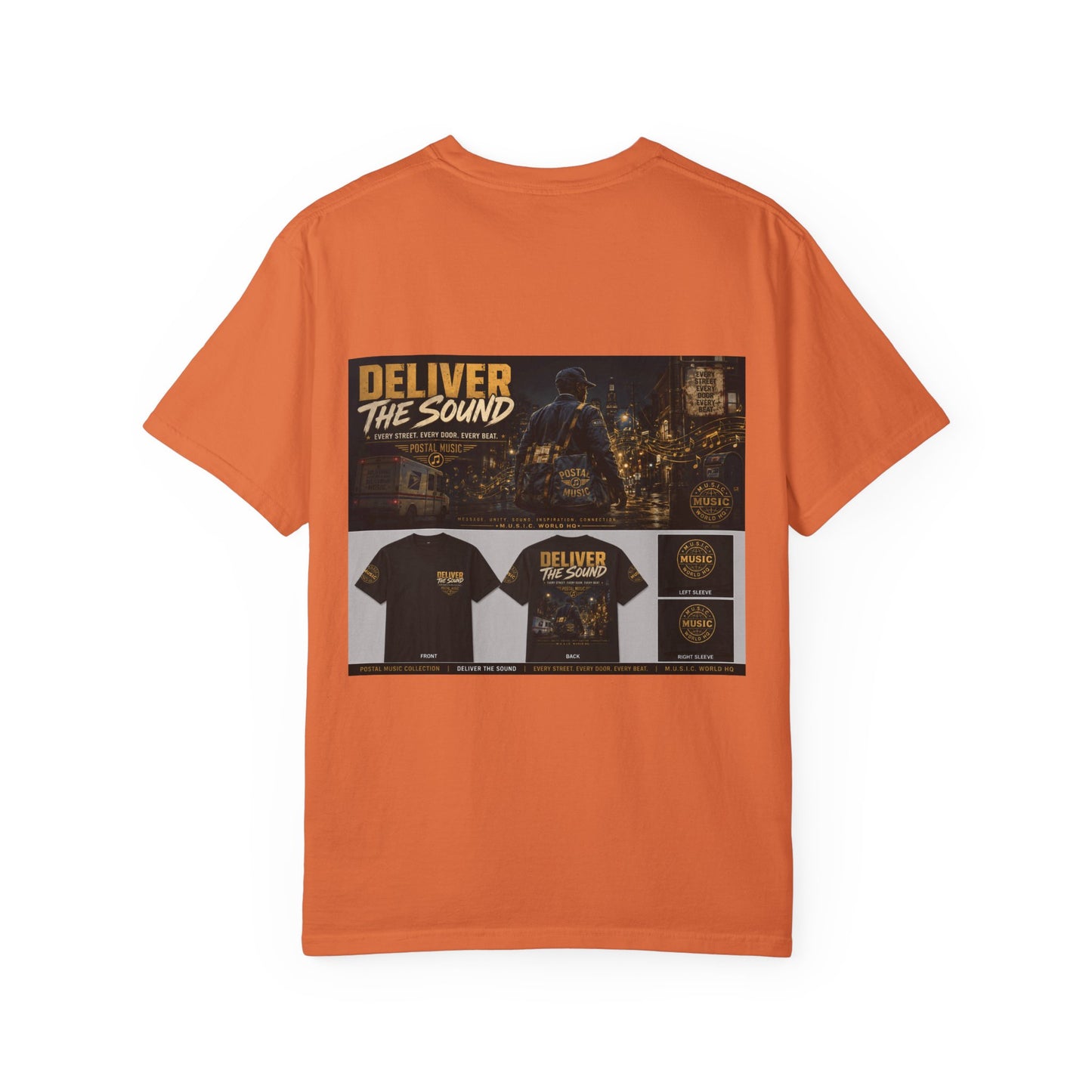 Postal Music — Deliver the Sound — Garment-Dyed T-Shirt