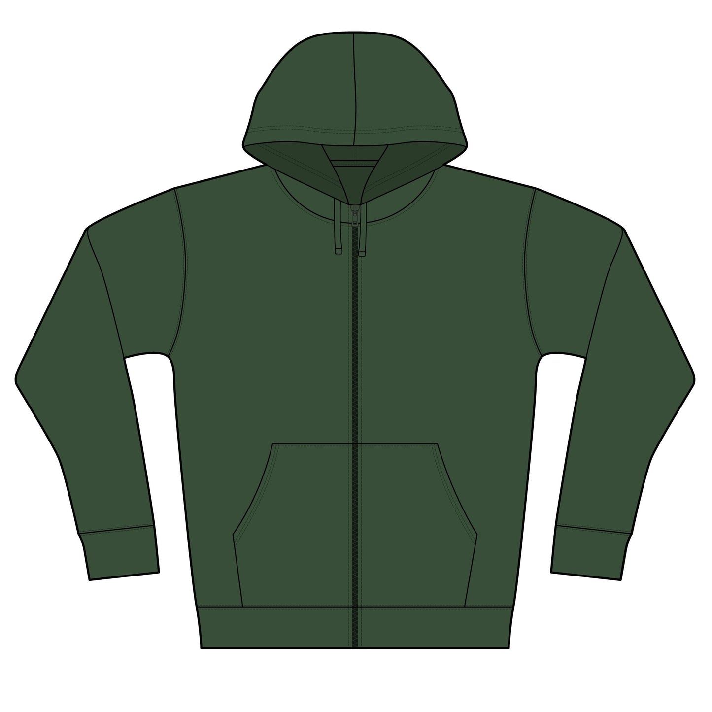 Postal Music - Level 7 Keeps the Rhythm Clean - Full-Zip Fleece Hoodie