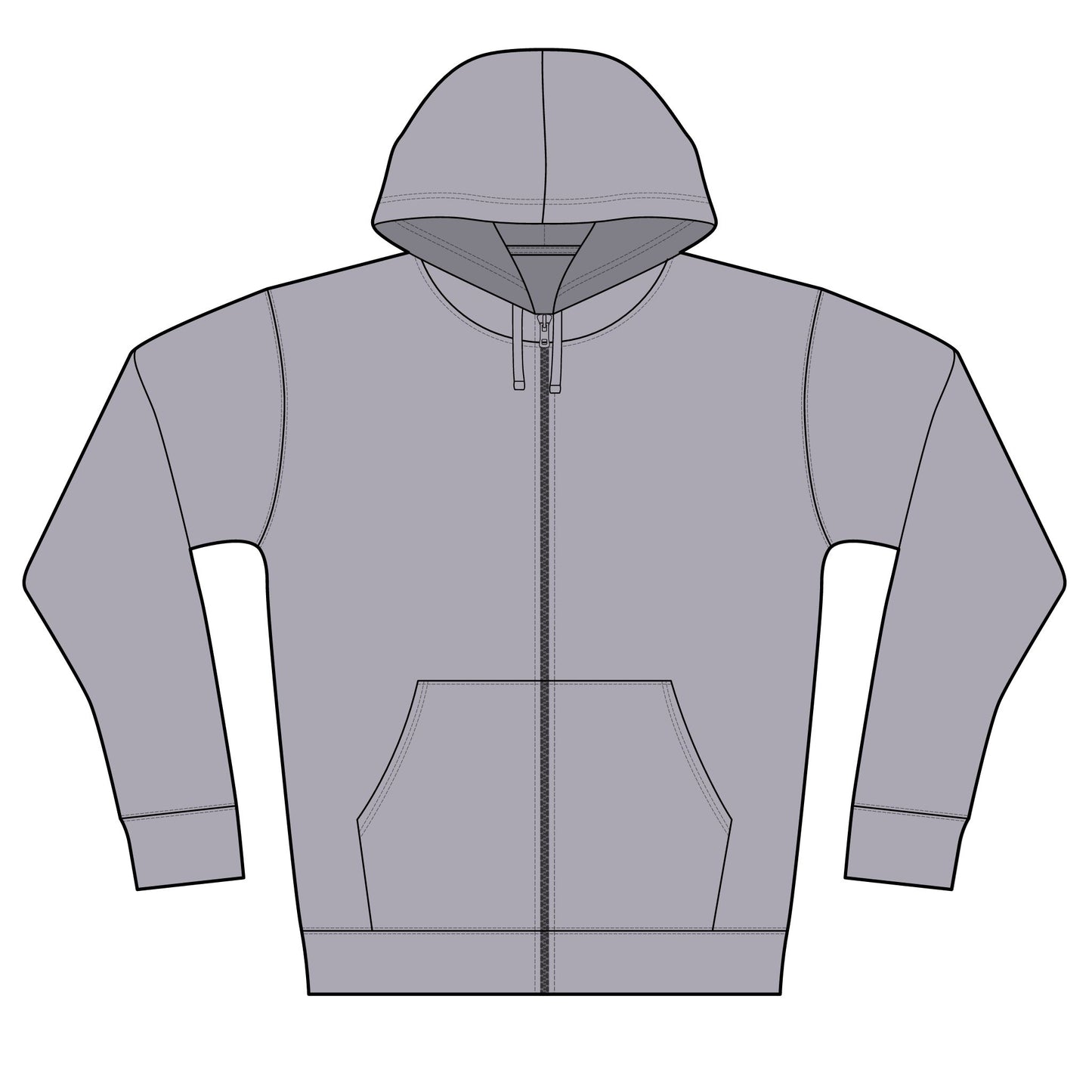 Postal Music - Level 7 Keeps the Rhythm Clean - Full-Zip Fleece Hoodie