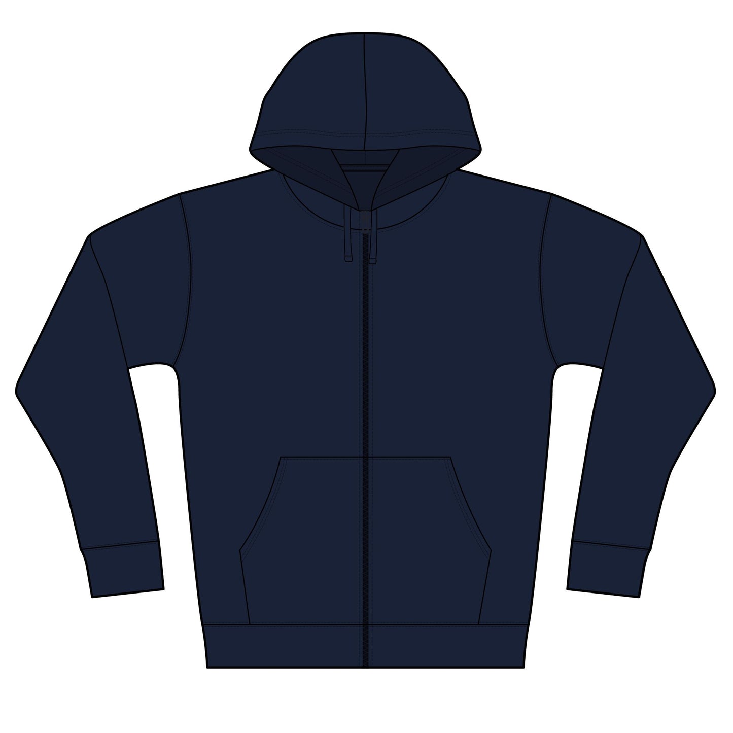 Postal Music - Level 7 Keeps the Rhythm Clean - Full-Zip Fleece Hoodie