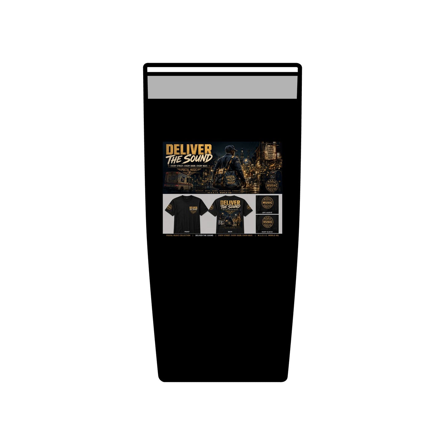 Postal Music — Deliver the Sound — Insulated Tumbler 20oz