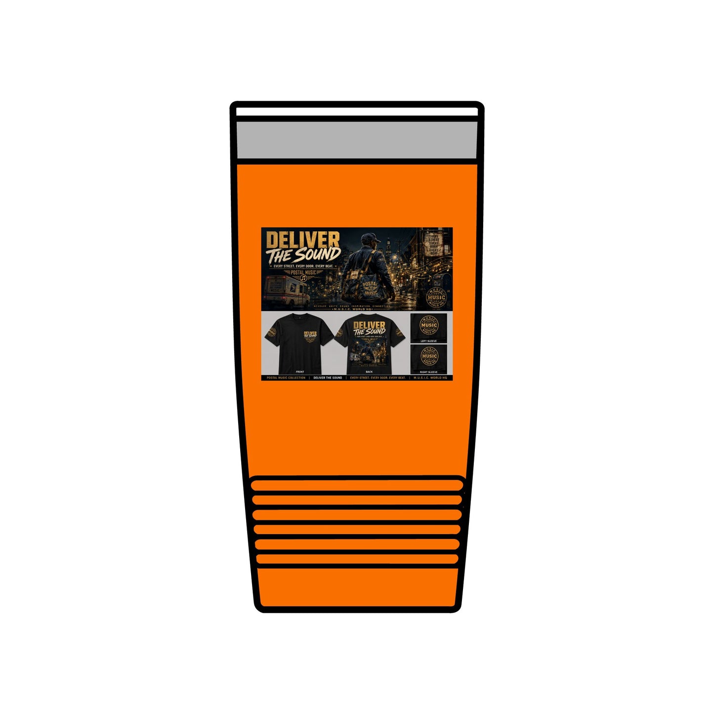 Postal Music — Deliver the Sound — Insulated Tumbler 20oz