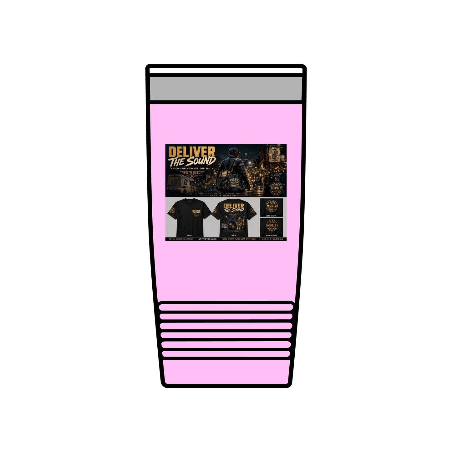 Postal Music — Deliver the Sound — Insulated Tumbler 20oz