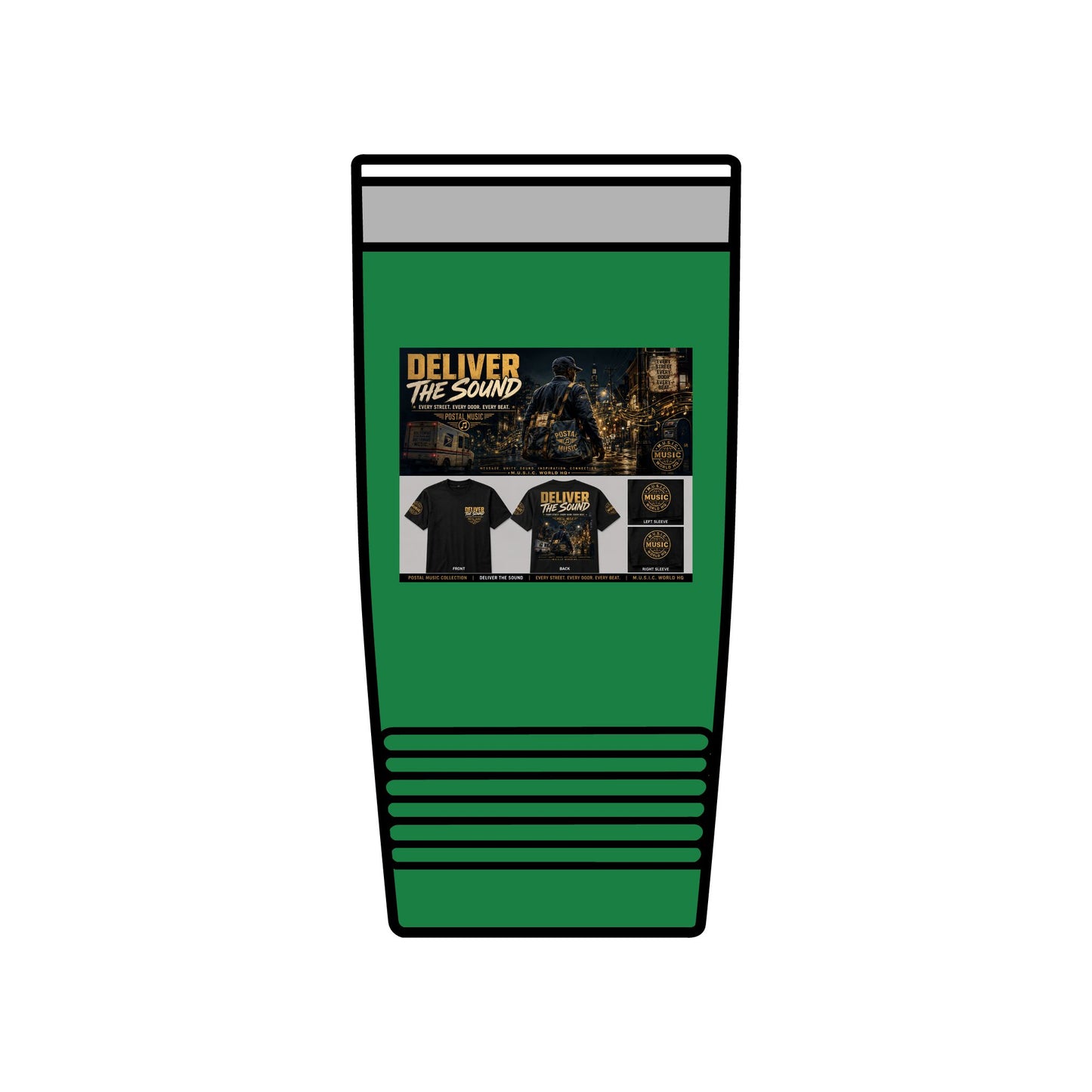 Postal Music — Deliver the Sound — Insulated Tumbler 20oz