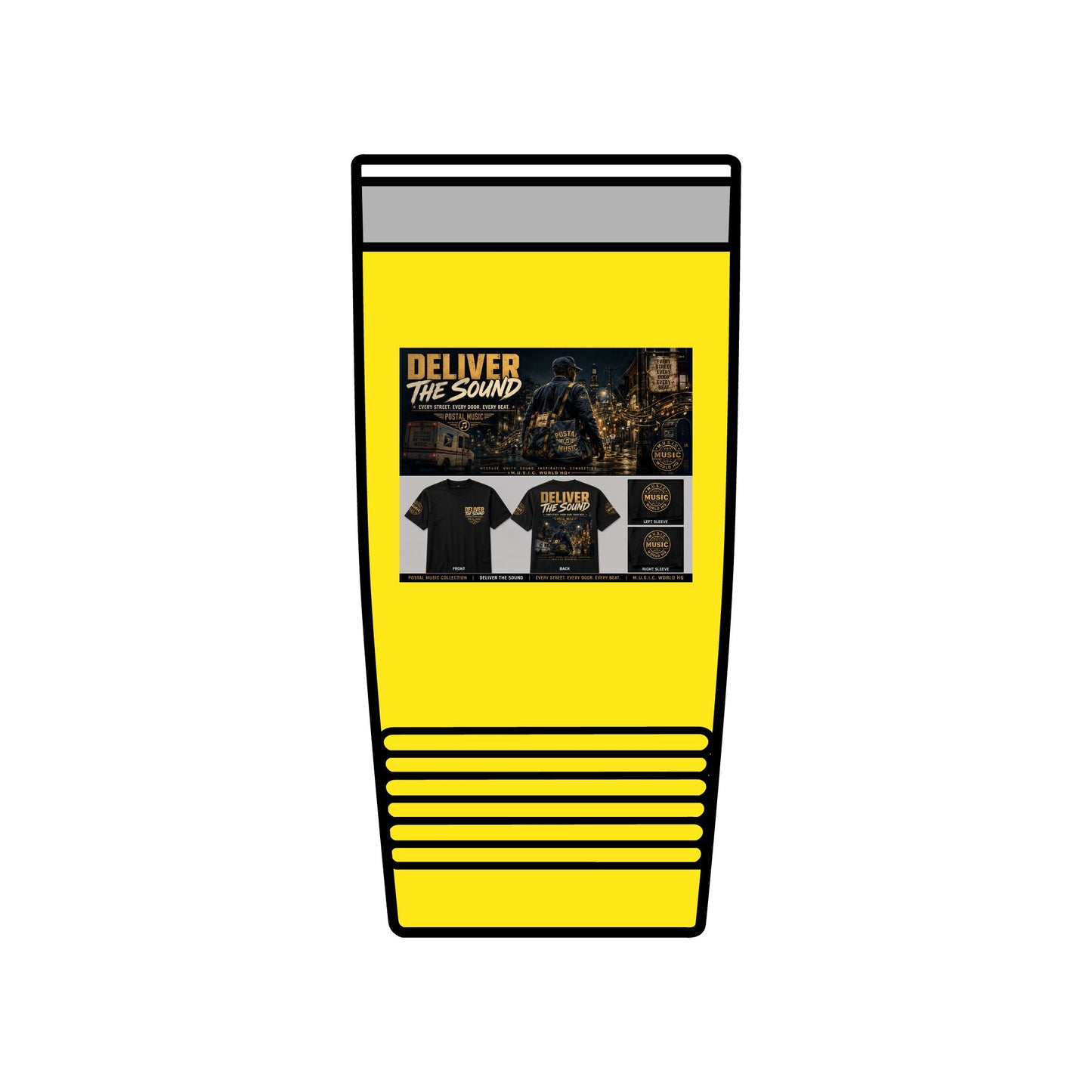 Postal Music — Deliver the Sound — Insulated Tumbler 20oz