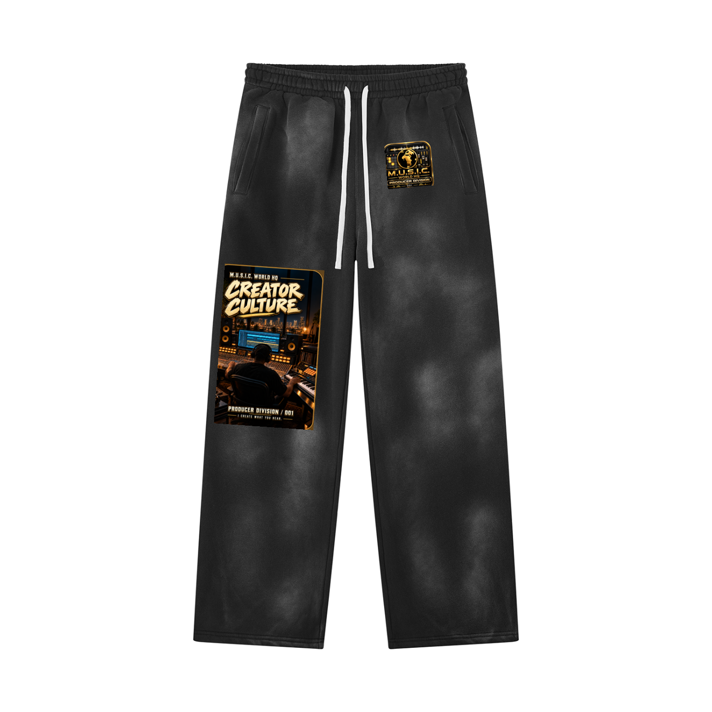 M.U.S.I.C. World HQ Creator Culture – Producer Division 001 Sunfade Sweatpants