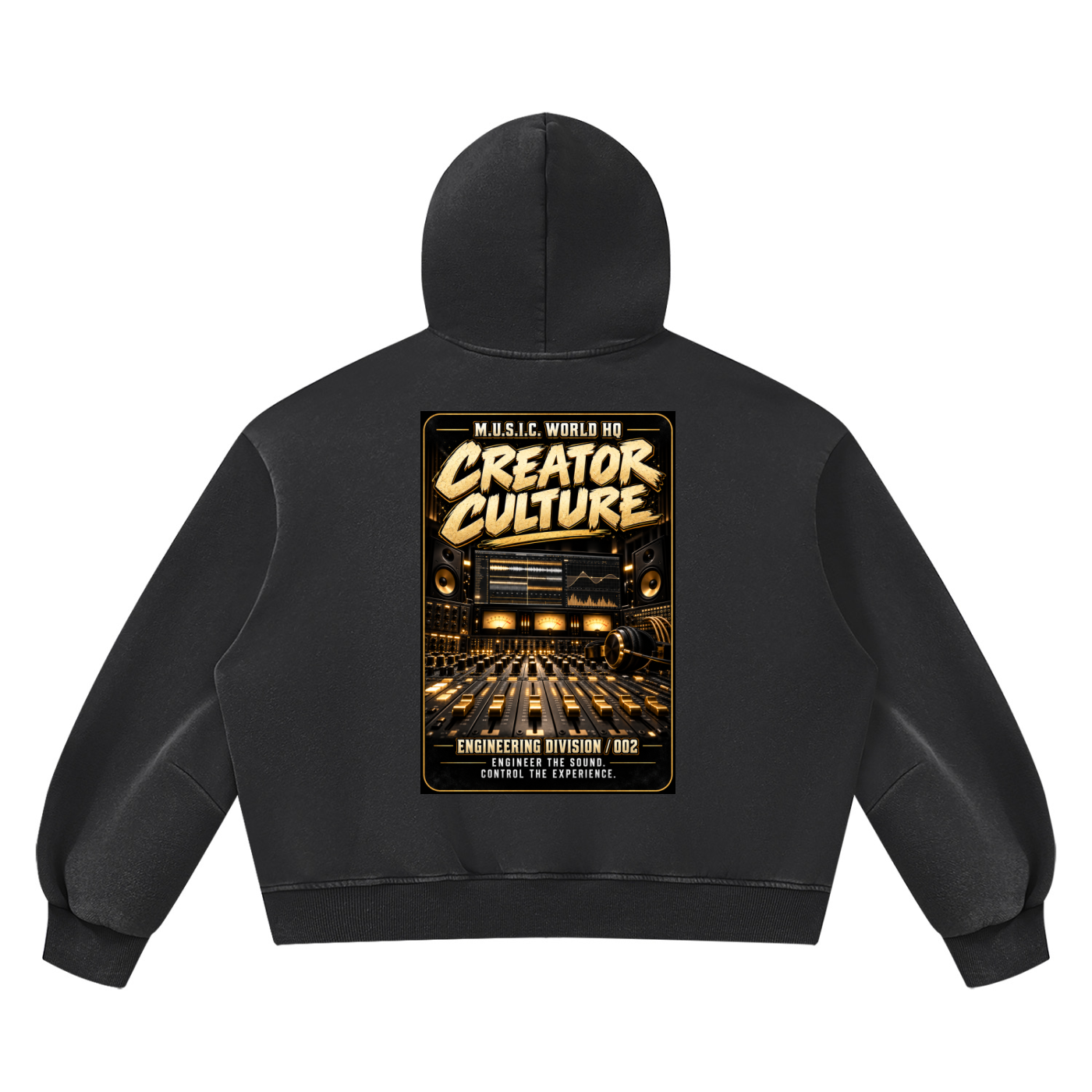 Unisex Vintage Wash Boxy Fleece Hoodie