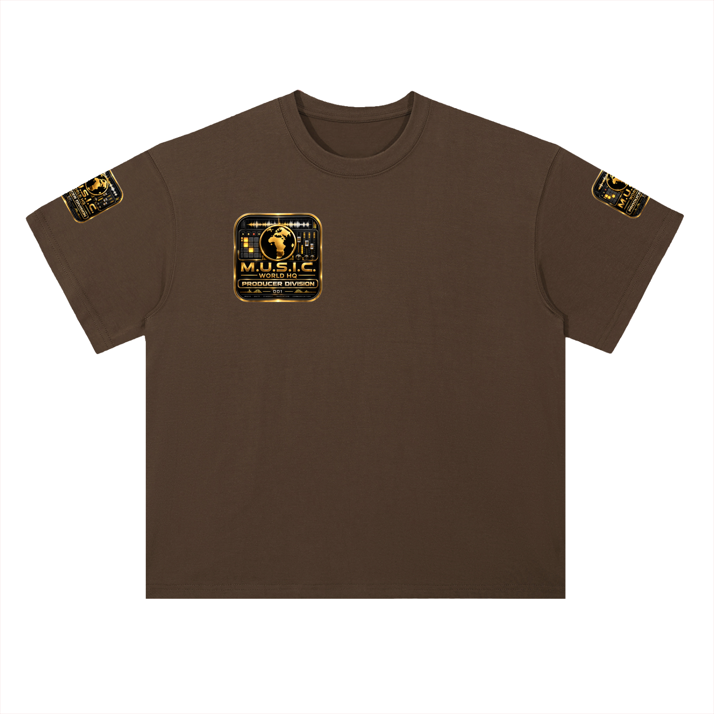 M.U.S.I.C. World HQ Creator Culture – Producer Division 001 Heavyweight Drop Shoulder Tee