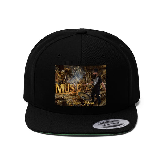 M.U.S.I.C. World HQ Unisex Flat Bill Hat
