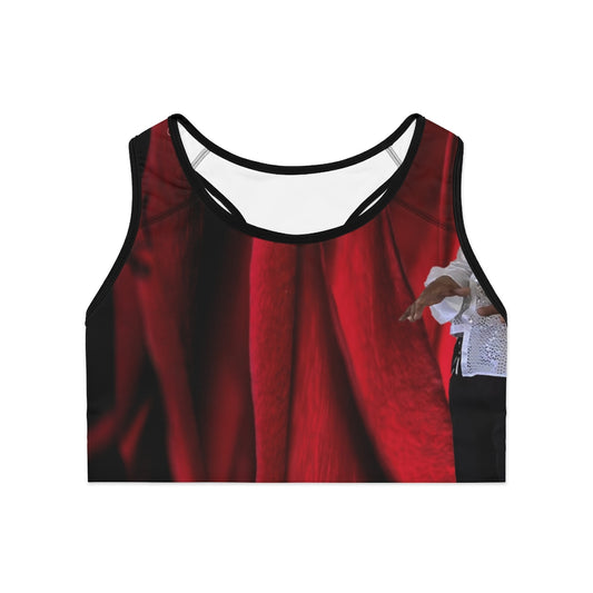 M.U.S.I.C. World HQ Sports Bra (AOP)
