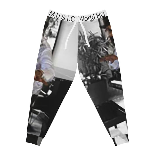 M.U.S.I.C. World HQ Album Cover Series Athletic Joggers (AOP)