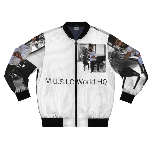 M.U.S.I.C. World HQ  Album Cover Series Men's AOP Bomber Jacket