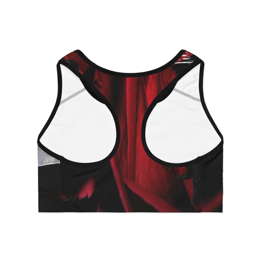 M.U.S.I.C. World HQ Sports Bra (AOP)