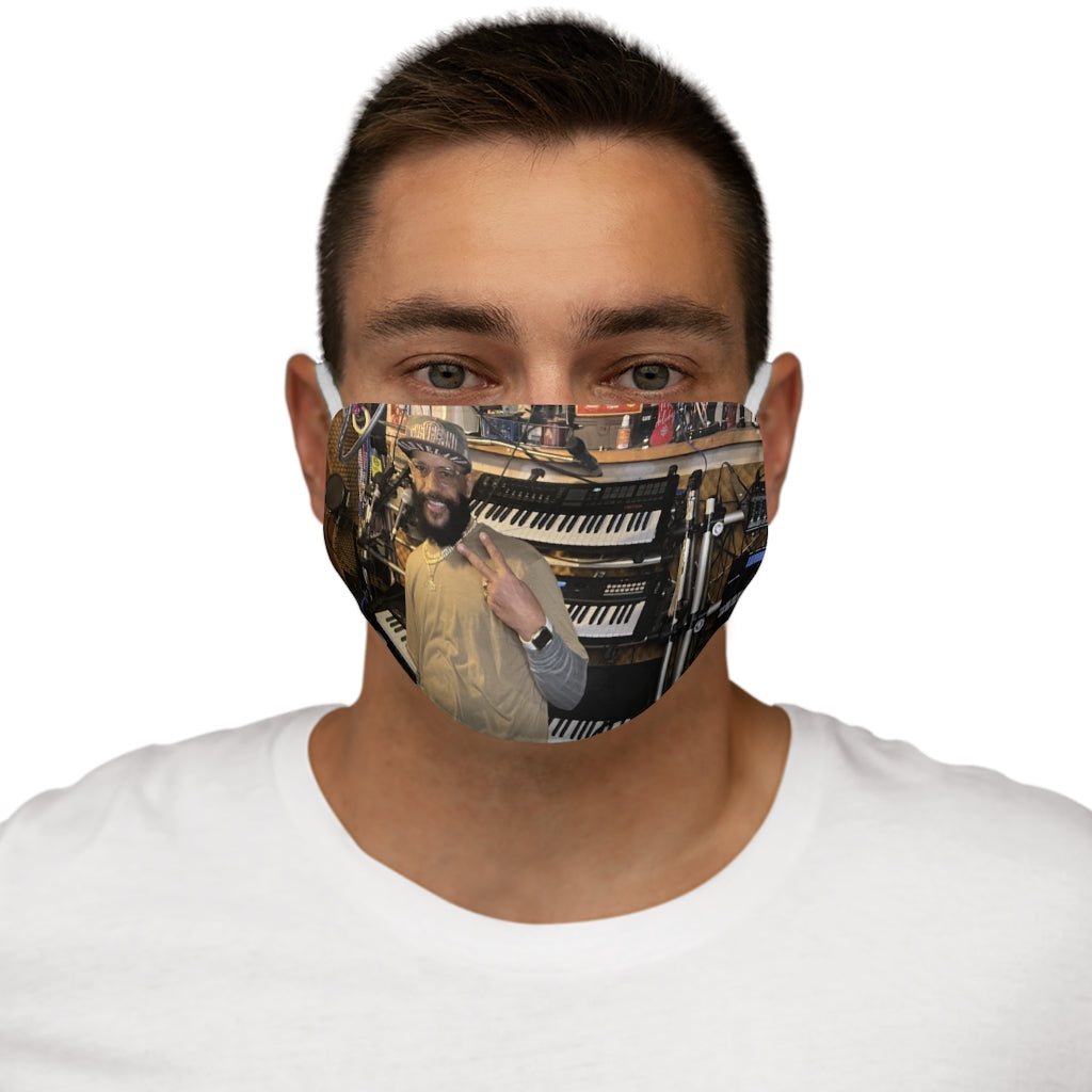 M.U.S.I.C. World HQ Snug-Fit Polyester Face Mask