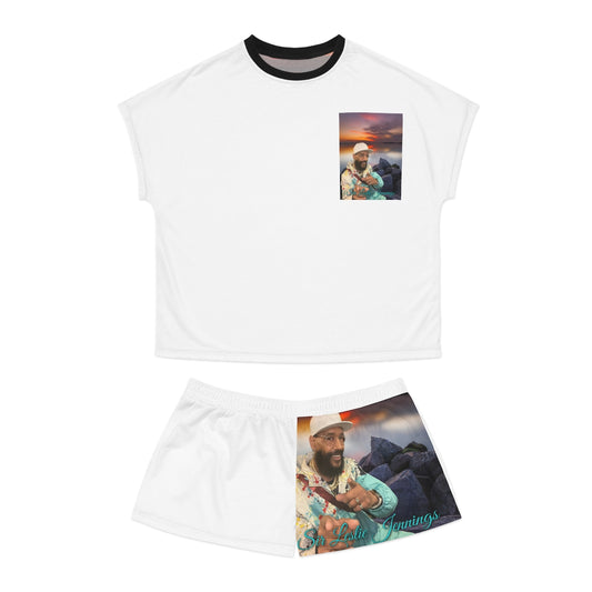 M.U.S.I.C. World HQ Women's Short Pajama Set (AOP)