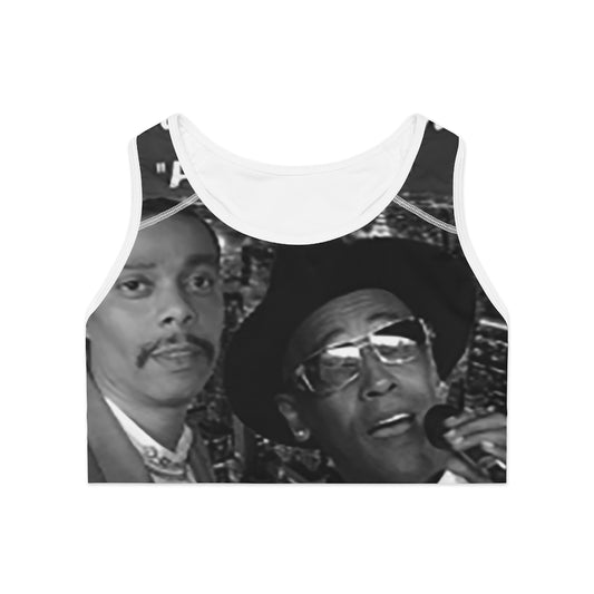 M.U.S.I.C. World HQ Sports Bra (AOP)