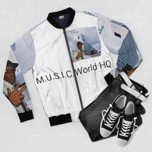 M.U.S.I.C. World HQ Album Cover Series Men's AOP Bomber Jacket